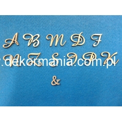 Literka,literki, inicjały 2cm  / CENA 1szt  / cz:amaze