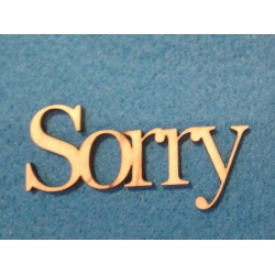 Sorry  2,5x6,5  cm ,   cz; georgia