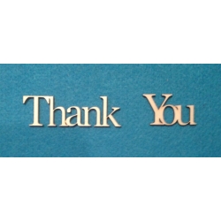 Thank You  -   wys: 2,5cm  cz;georgia   "Dziękuję Ci"
