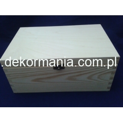 Pudełko , skrzynka  z zatrzaskiem złotym 29,5x20x13,5cm