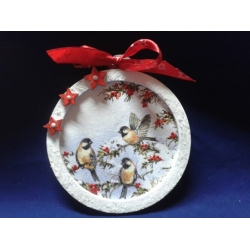 SKLEJKA #3mm Bombka 15cm 3D  koło, zawieszka  z obręczą, ramką, obwódką na obrazek, kółko , bańka 15, baza 15