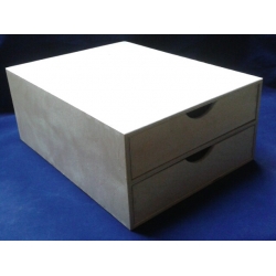Pojemnik na dokumenty 33x25x13,5cm, papier A4, na FV,   33x25x13,5cm, 2 szufladki / szufladek