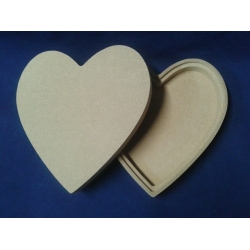 Serce, serduszko   MDF   rozkładane  16x15,7 cm  ,  wysokość pudełka  3,4 cm