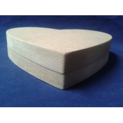 Serce, serduszko   MDF   rozkładane  16x15,7 cm  ,  wysokość pudełka  3,4 cm