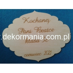 Grawer - tabliczka 18x13,5cm, podziękowanie, zakończenie roku, szkoła , przedszkole  itp