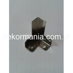 Narożnik metalowy srebrny   wys:2,1cm  /   podstawa  1,6x1,6cm   ,  CENA 1szt, nóżka / okucia metalowe  do pudełek, narożnik srebrny