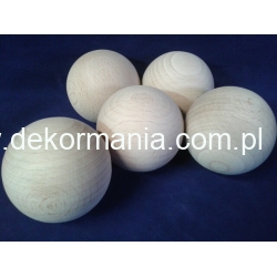 Kulka drewniana 50mm  surowa  BEZ OTWORU , CENA  za 1szt  ,kulki drewniane  5cm, kulka 50mm