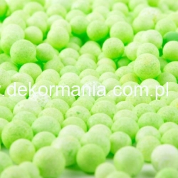 Kulki Styropianowe JASNA ZIELEŃ  , średnica kuleczki ok 4mm +/- 1mm.