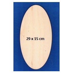 SKLEJKA #3mm Owal 29x15cm / tabliczka owalna 29x15cm, tabliczka 29cm / 4848