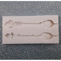 FOREMKA SILIKONOWA 2 ŁYŻECZKI    12,5x6 cm