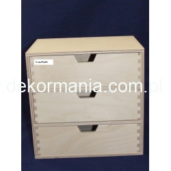 Komódka z 3 szufladkami   20,5x28,5x28,5cm   ,przybornik na biurko,szafkę,  organizer itp., szufladek