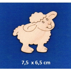 SKLEJKA #3mm Baranek 7,5x6,5cm Owieczka 7,5x6,5cm / 0190