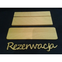 Rezerwacja , stojak na stolik     9x21x h-6,5cm