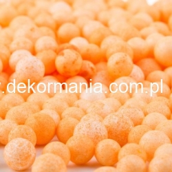 Kulki Styropianowe POMARAŃCZ  , średnica kuleczki ok 4mm +/- 1mm.