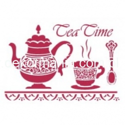 Szablon   15x20cm ,  Tea Time   STAMPERIA