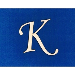 SKLEJKA #3mm Litera K, literki na zamówienie    cz;Monotype    wys: 10 cm  , CENA 1szt