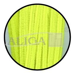 Druciki kreatywne , puchate - 40szt. JASKRAWE NEON ZÓŁTE , długość 1 drucika 30cm, drut DPK-05