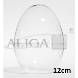 Jajko 12cm akrylowe stojące AJS-12 / jajko plexi 12cm / jako dwuczęściowe zamykane