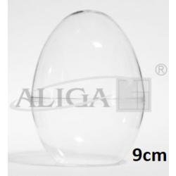 Jajko 9cm akrylowe stojące AJS-09 / jajko plexi 9cm / jako dwuczęściowe zamykane