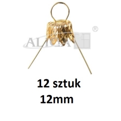 Zawieszki do bombek, złote, 12szt, ZW-4393, Aliga