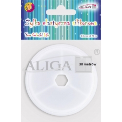 Żyłka elastyczna DA-9938 silikonowa 0,5mm dł.30m / np. do brasoletek z koralików