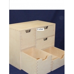 Komódka z 5 szufladkami  36x21x28,5cm ,przybornik na biurko,szafkę,  organizer itp., 5 szufladek