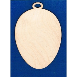 Jajko 12x9cm  z zawieszką dolną  / SKLEJKA #3mm