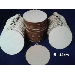 SKLEJKA #3mm Bombka 12cm / kmpl: 100szt / koło z zawieszką, medal , ozdoba , bańka 12