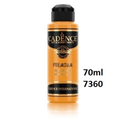 CADENCE Premium 7360 Farba akrylowa półmatowa 70ml  SŁONECZNY ŻÓŁTY SUN YELLOW
