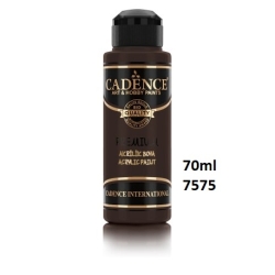 CADENCE Premium 7575 Farba akrylowa półmatowa 70ml  CIEMNY BRĄZ DARK BROWN