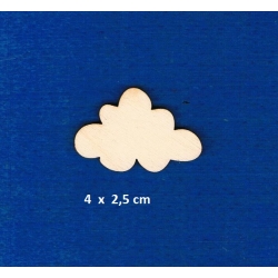Chmura, chmurka 4x2,5cm /SKLEJKA #3mm
