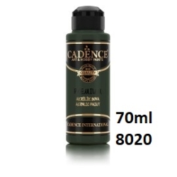 CADENCE Premium 8020 Farba akrylowa półmatowa 70ml MYŚLIWSKA ZIELEŃ  HUNTER GREEN