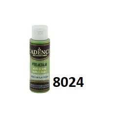 CADENCE Farba akrylowa półmatowa Premium 70ml / 8024 ZIELEŃ SZAŁWIOWA / PLATEAU GREEN