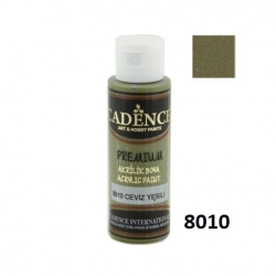 CADENCE Farba akrylowa półmatowa Premium 70ml / 8010 ZIELONY ORZECH / WALNUT GREEN