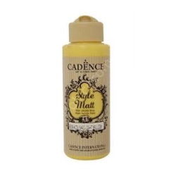 CADENCE Farba matowa akrylowa 120ml / Style Matt / 9009 / JASNOŻÓŁTY / LIGHT YELLOW
