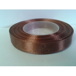 1mb / Wstążka satynowa 12mm   BRĄZ