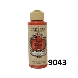 CADENCE Farba matowa akrylowa 120ml / Style Matt / 9043 / INTENSYWNA CZERWIEŃ / LAVA RED