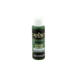 CADENCE Farba akrylowa półmatowa Premium 70ml / 9052 CIEMNA ZIELEŃ / DARK GREEN