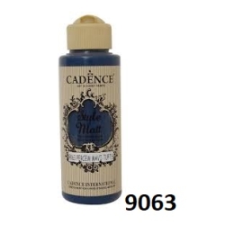 CADENCE Farba matowa akrylowa 120ml / Style Matt / 9063 / ŻYWY NIEBIESKI / MAVI TUFIS