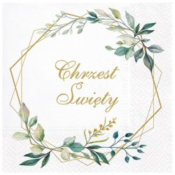 Serwetka -879-  Chrzest Święty