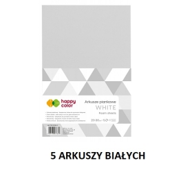 ARKUSZE PIANKOWE A4 BIAŁE A"5 HAPPY COLOR / HA 7130 2030-0