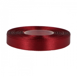 1mb / Wstążka satynowa 12mm C.BORDO