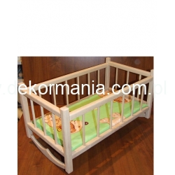 Kołyska dla lalek , misia , przytulanki  48,5 x 27 x h-27 cm  , Dzień Dziecka, Urodziny