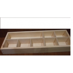 Pojemnik,przybornik, organizer  38,5x14,8x4,3cm -8 PRZEGRÓDEK , pudełko gramatyczne, przegrodami