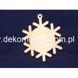 SKLEJKA #3mm Śnieżynka 12,5cm   (nr.2)
