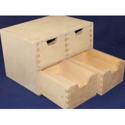 Komódka z 4 szufladkami kwadratowa 20,5x28,5x20cm  ,przybornik na biurko,szafkę,  organizer itp., szufladek