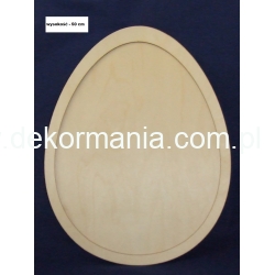 SKLEJKA #3mm  Jajko 50x38,5cm 3D , jajko z ramką , obwódką  / szerokość ramki  2cm