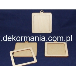 SKLEJKA #3mm Tabliczka 10x10cm z zawieszką zaokrąglone rogi , baza na obrazek 10x10  z ramką, obwódką CENA ZA 1 szt