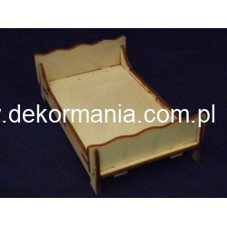 Łóżko szerokie 12,5 x 7,5 x h -3,5cm   (meble,mebelki)