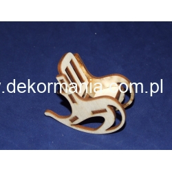 Fotel bujany, bujak    6,5 x 3 x h-5,5cm   ( mebelki,meble) , rozkładany